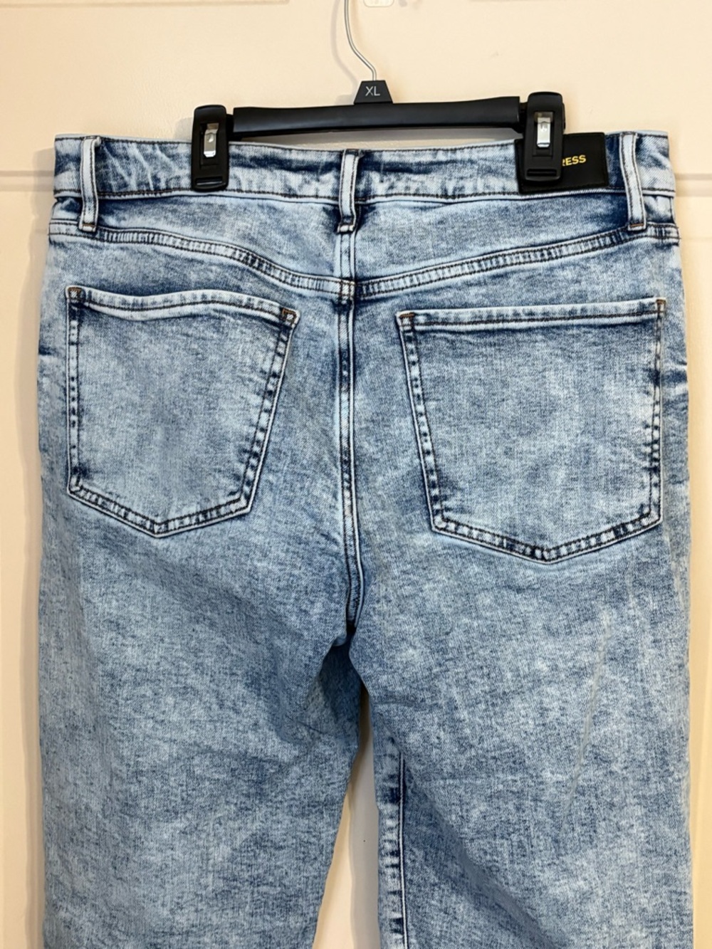 Express Light Blue Distressed Women’s Jeans - Picture 5 of 9